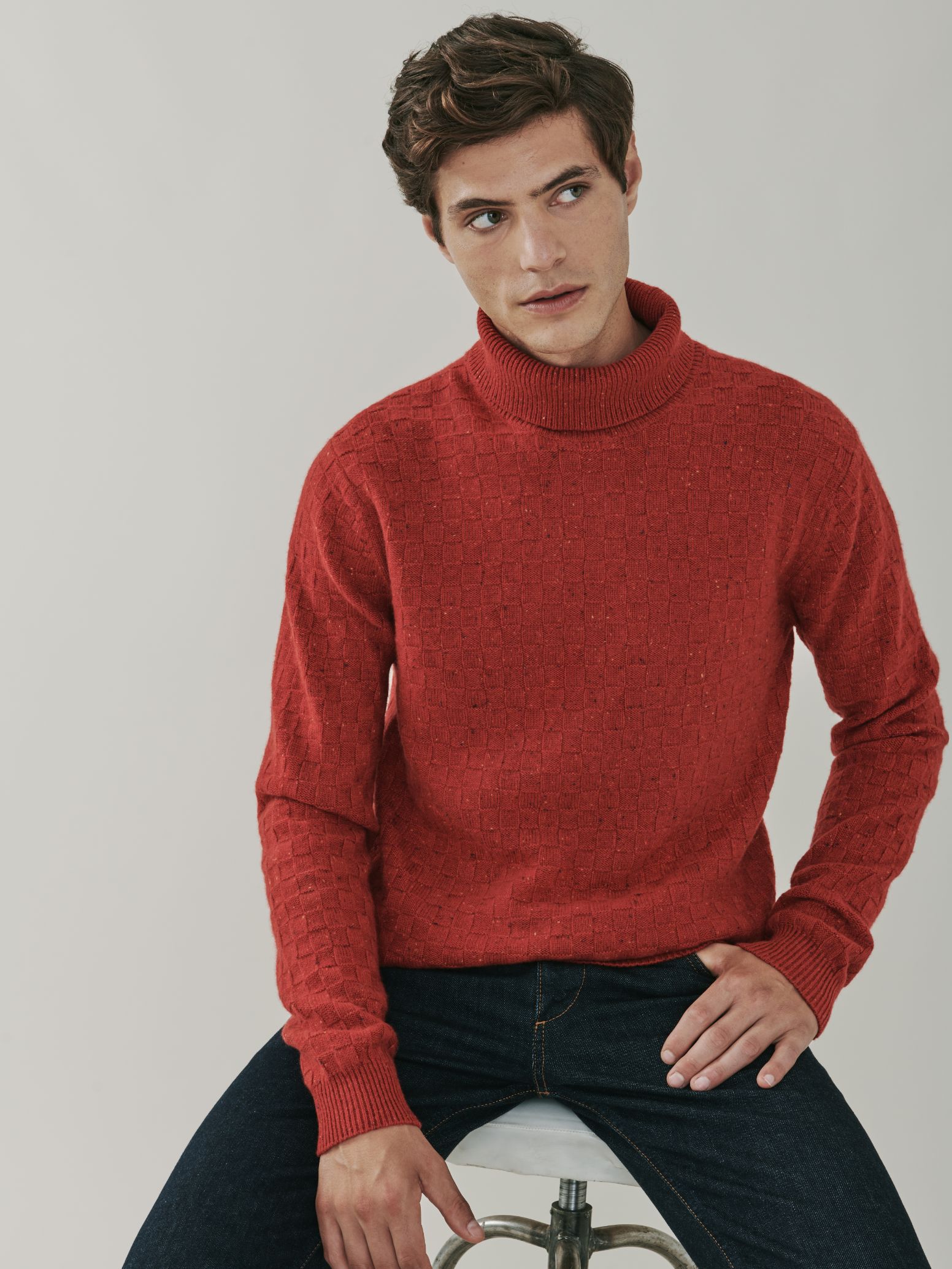Jackson | Pure Cashmere Roll Neck Sweater | MrQuintessential