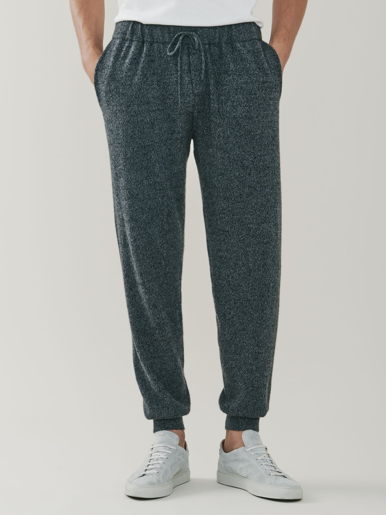 Portobello Mens Luxury Cashmere Sweatpants - Grey